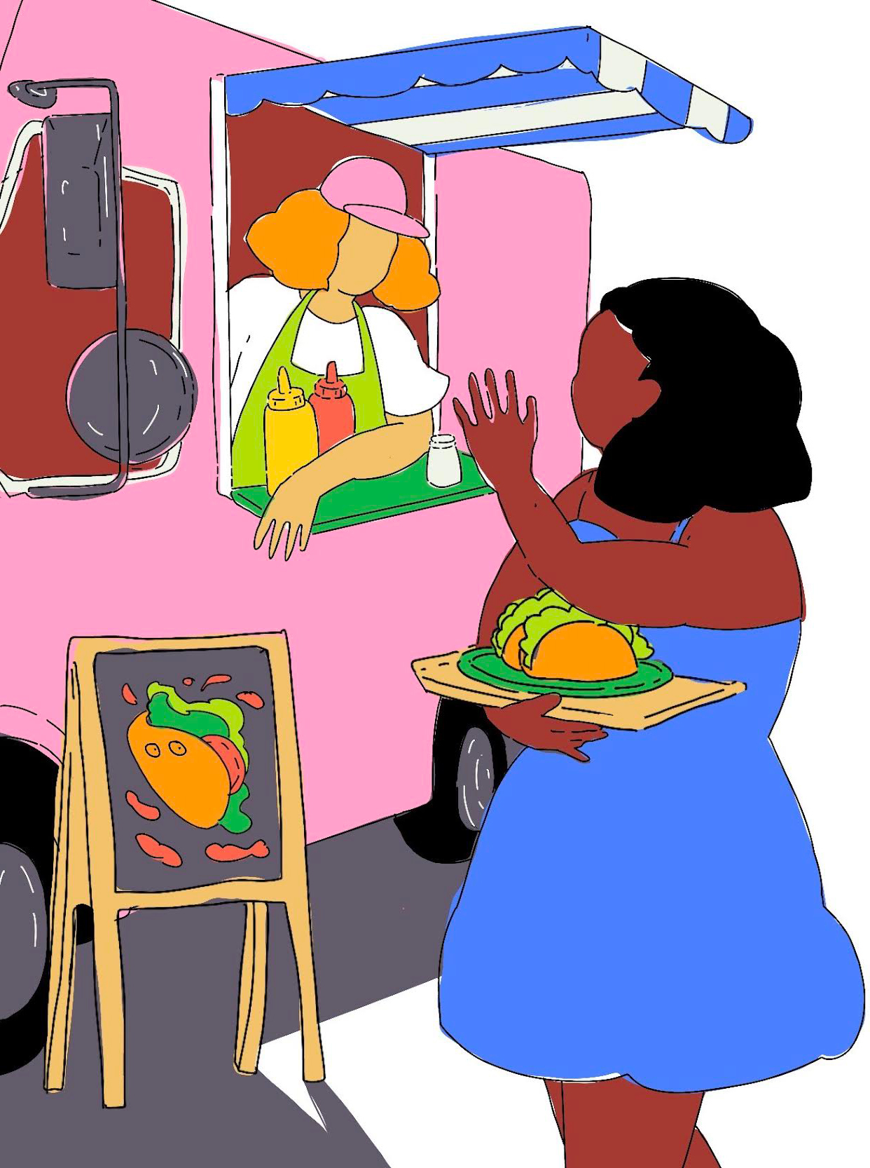 Vendor and customer image